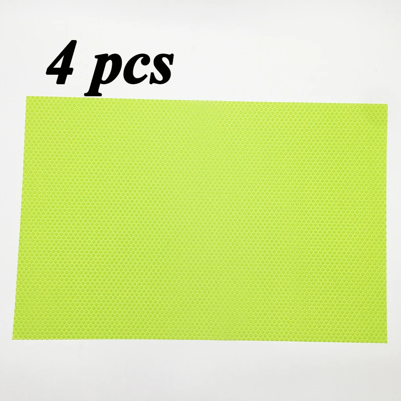 4pcs green 1 шт./4 шт. коврик для холодильника Антибактериальный противообрастающий плесени влажная салфетка под приборы коврики для холодильника холодильник водонепроницаемый - Цвет: 4pcs green