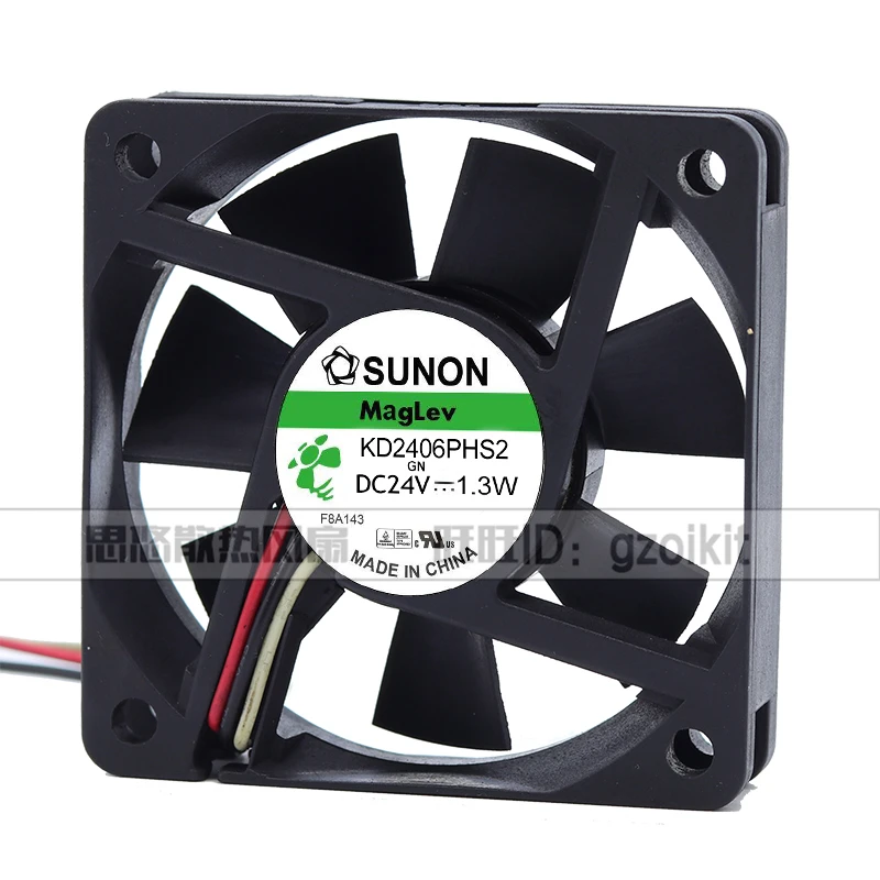 Новый оригинальный KD2406PHS2 24 в 1,3 Вт 6015 6 см двойной шар ультра-тихий инверторный охлаждающий вентилятор