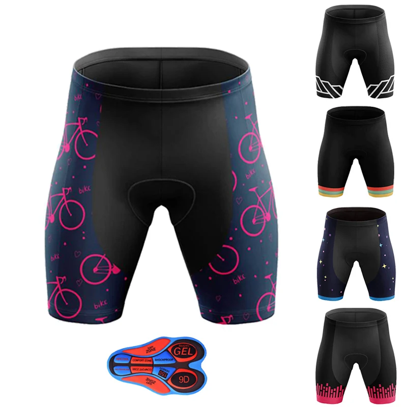 Велосипедные шорты SPTGRVO с высокой талией плотные гелевыми вставками женские цвет