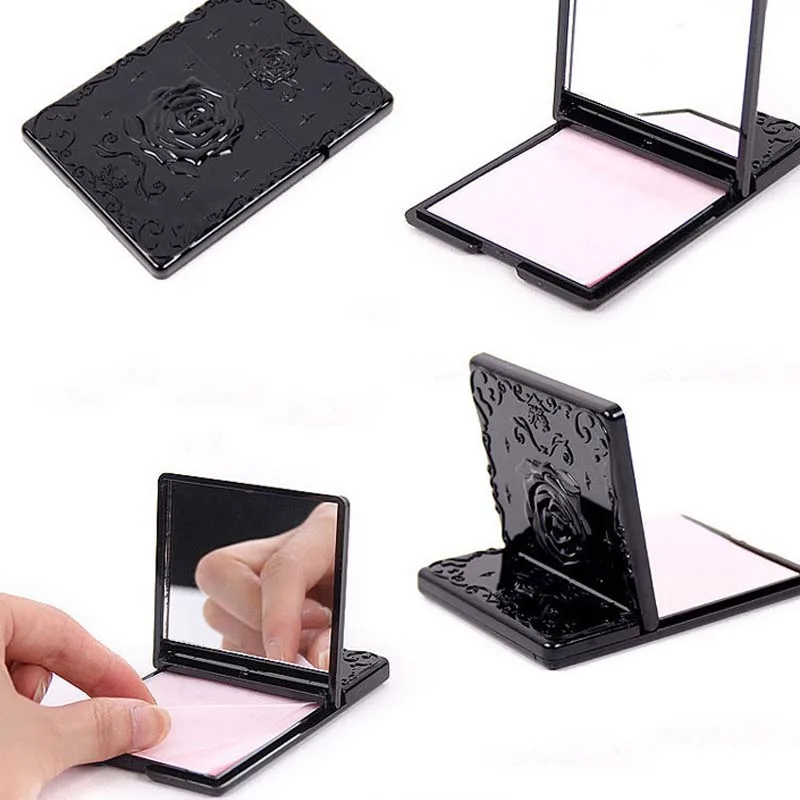 50 шт. маслопоглощающие листы с черно белым зеркалом|Зеркала для макияжа| |