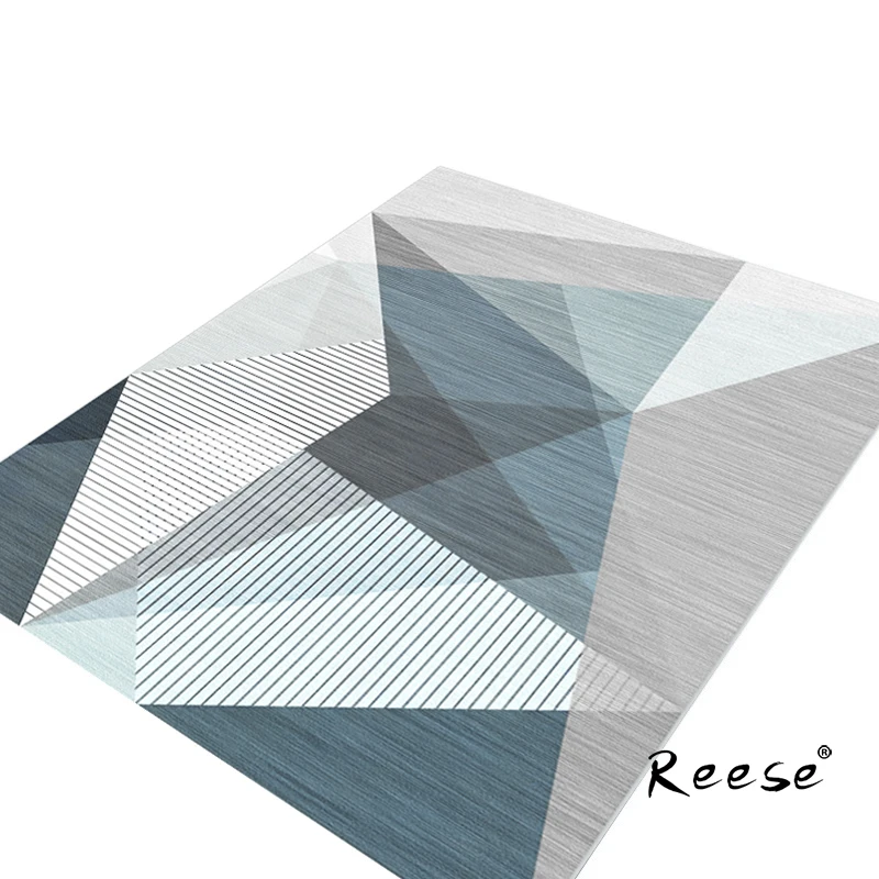 Современная мягкая геометрический Коврик для гостиной Нескользящие обрастания