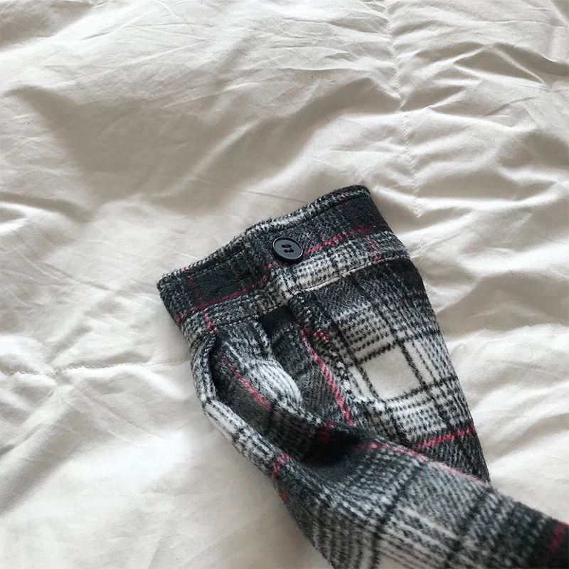 Женская блузка GOPLUS Клетчатая с отложным воротником Женские топы и блузки одежда