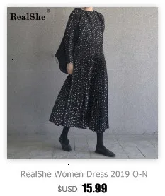 RealShe, женские платья, v-образный вырез, половина рукава, пуговицы, оборки, женское макси платье, весна, повседневное, модное, одноцветное, женское платье, элегантное