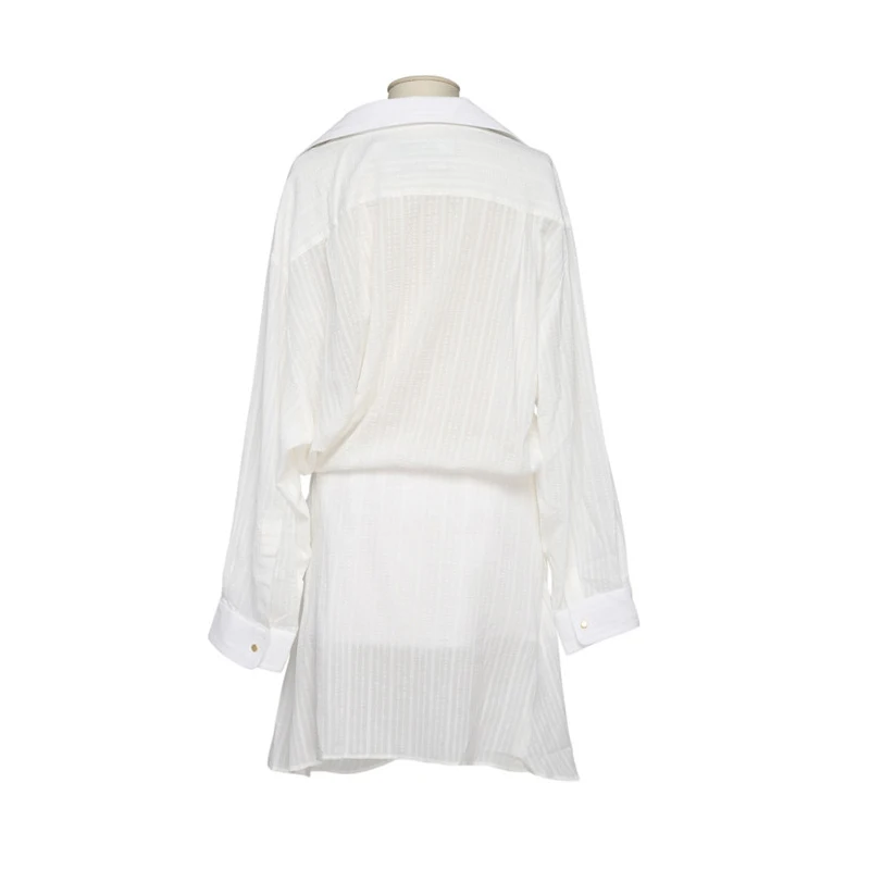 

Long Sleeve Shirt Dress Women Autumn Fashion twist knot Blouse Dress Ladies Streetwear Oversized Casual Shirt Dress 2019