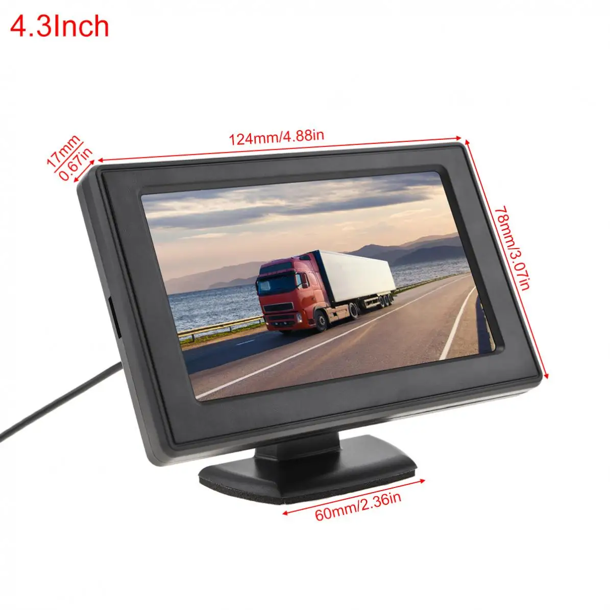 4 3-дюймовая Беспроводная система камеры заднего вида TFT LCD монитор автомобиля +