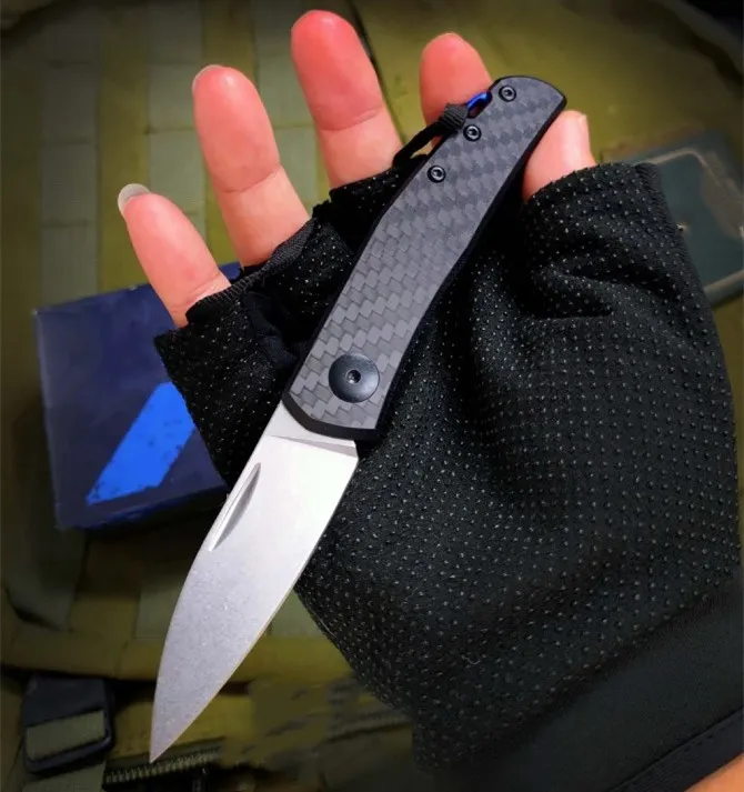 Складной нож ZT0235 D2 ручка из углеродного волокна карманный для повседневного