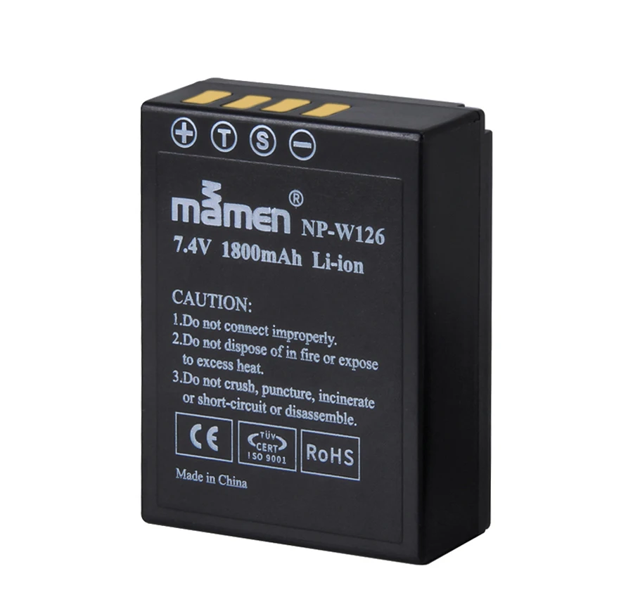 Mamen 2 шт. NP-W126S NPW126 NP-W126 цифровой Батарея для fuji плёнки X Pro2 Pro1 E1 E2 E2S 100F M1 A1 A2 T1 T2 T10 T20 батареи