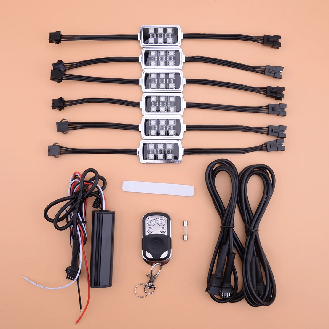 

Комплект светодиосветодиодный beler с пультом дистанционного управления, 6 шт., IP65, 5 Вт, 12 В постоянного тока