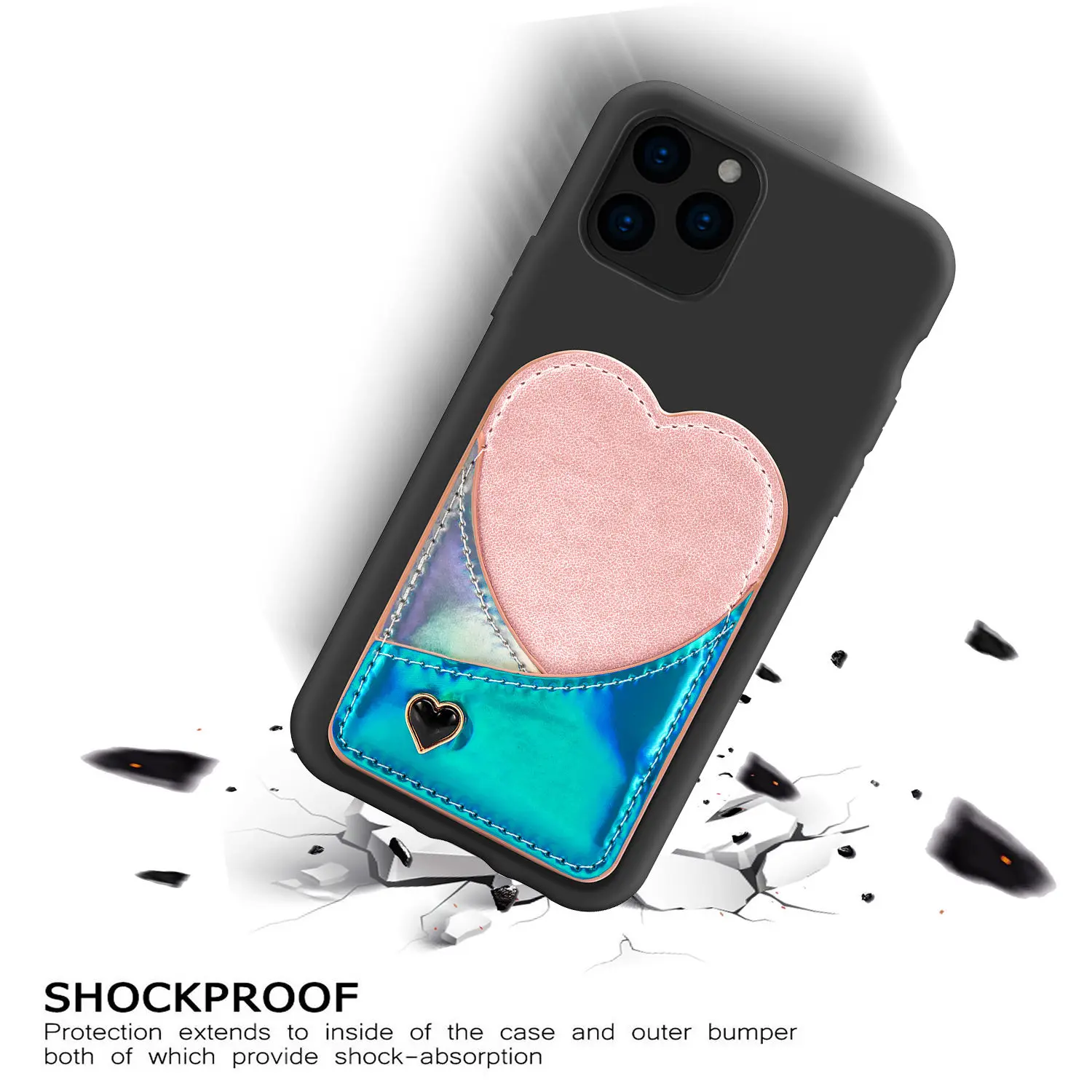 Чехол для iPhone 11 pro max силиконовый карамельный цвет модная Лазерная валентинка