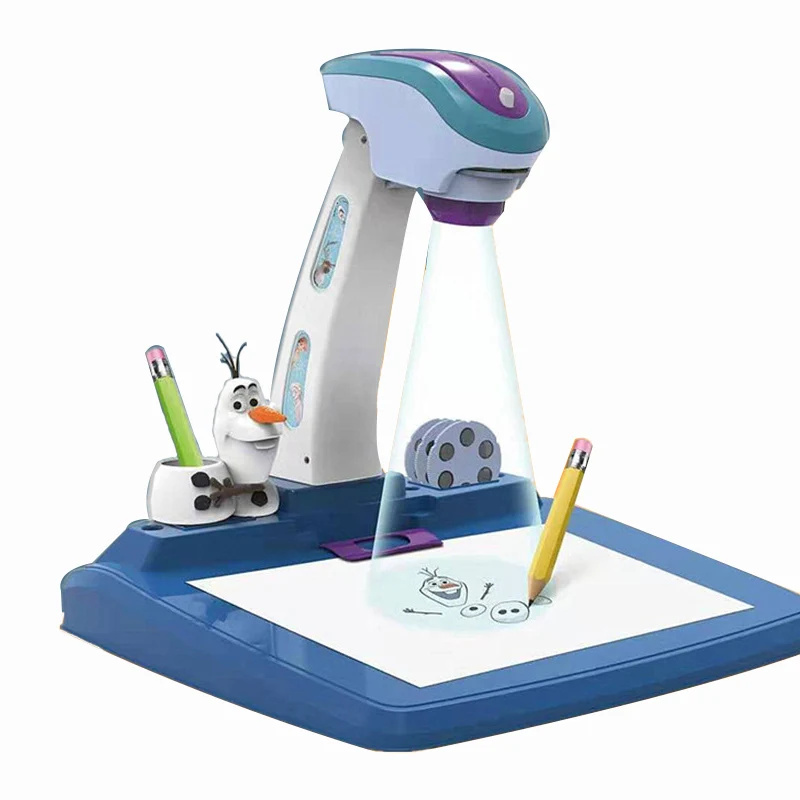 

Disney Frozen Led Projector Art Drawing Table Toys Olaf Elsa Anna Children Kids Painting Board Desk Craft Educational Learning