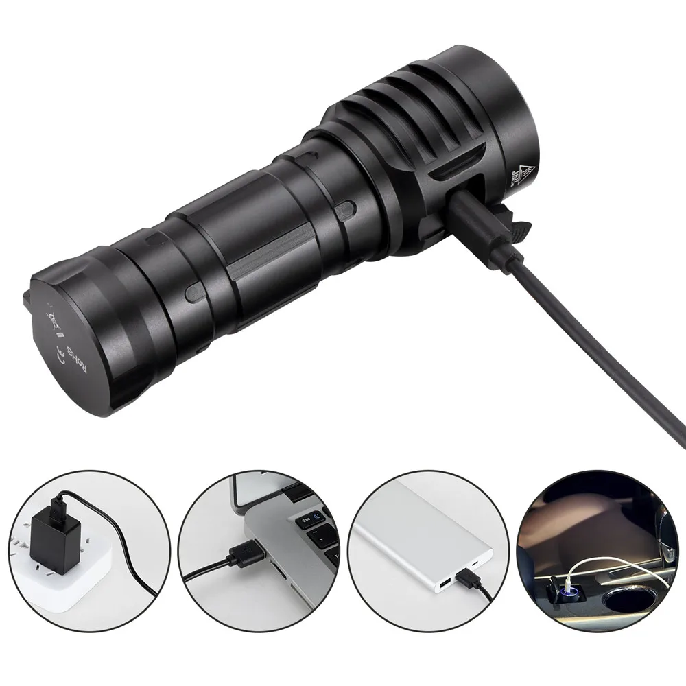 Мощный перезаряжаемый светодиодный фонарик Sofirn IF25A BLF Anduril с USB C 21700 люмен 4