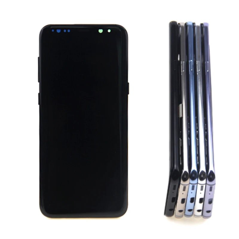 Супер для Amoled S8 дисплей для samsung Galaxy S8 Plus ЖК-экран с рамкой Galaxy S8 Plus G950F G955F сжигание тени ЖК