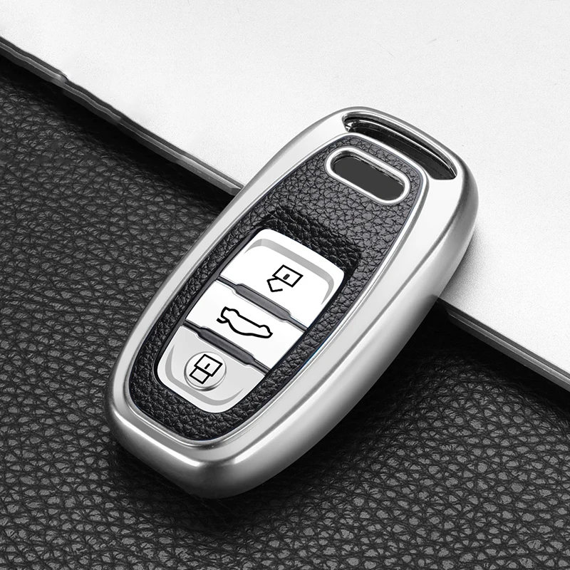 TPU чехол для автомобильного ключа Audi A4 A4L A5 S5 A6 Q5 SQ5 Fob 3 кнопки умный