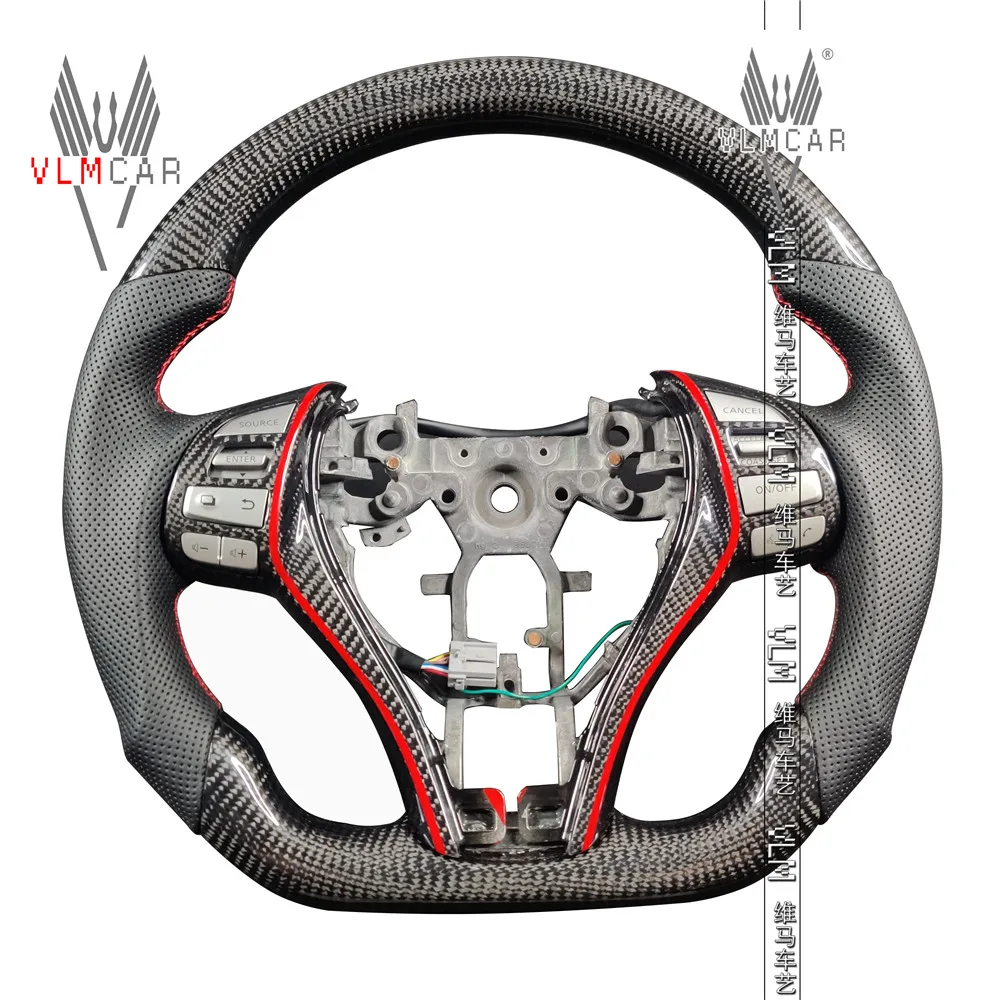 

VLMCAR Private Custom Carbon Fiber Steering Wheel For New Teana New Qashqai Car Accessories Flat Bottom
