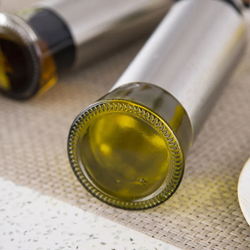 

Stainless Steel Oil Can Multifunction Oil Bottle Portable Seasoning Bottle For Barbecue