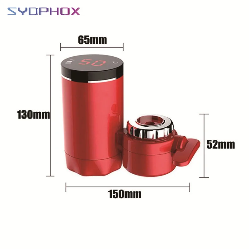 Free installatio3000w Temperature Display Instant Hot Water Tap Tankless Electric Faucet Kitchen Heater | Бытовая техника