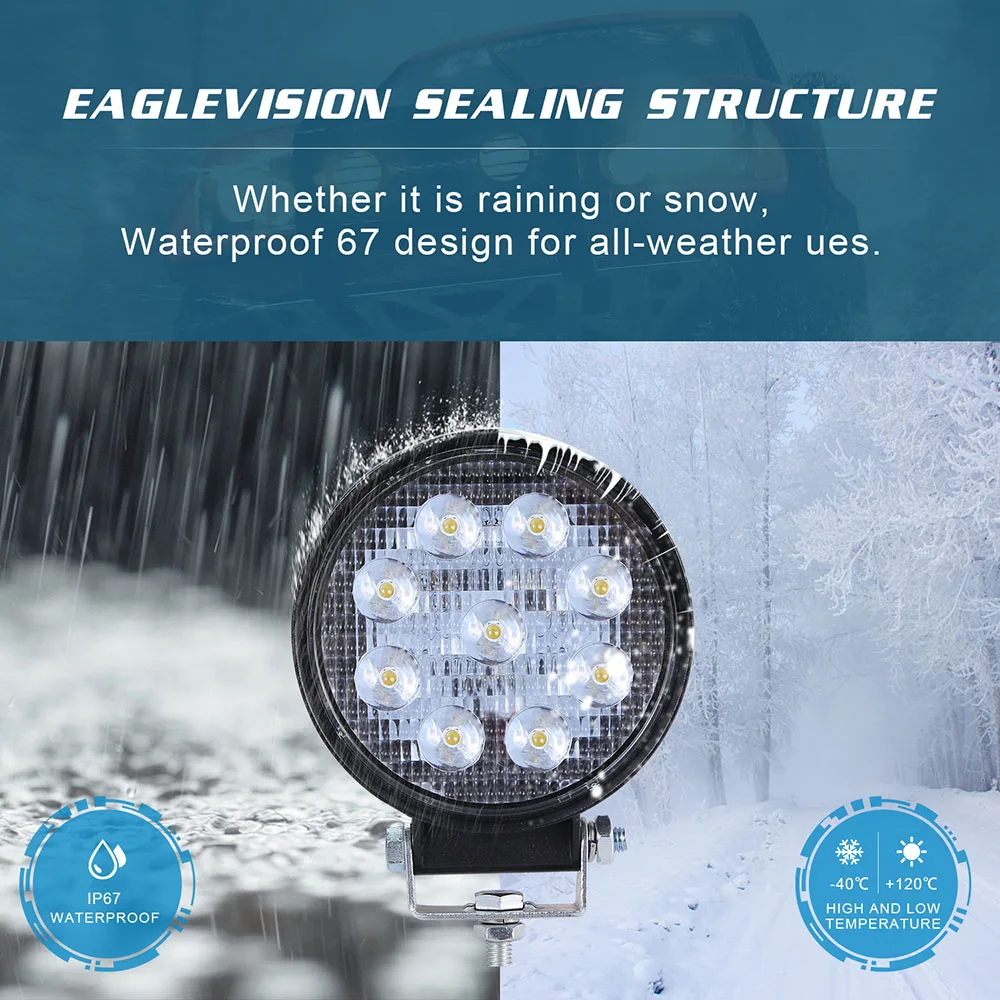 

2pcs Work Led Light Bar 90-160w 9000-16000lm Car Light Bright Beam 12v 24v Led For Jeep Atv Uaz Suv 4wd Truck Tractor Off-Road