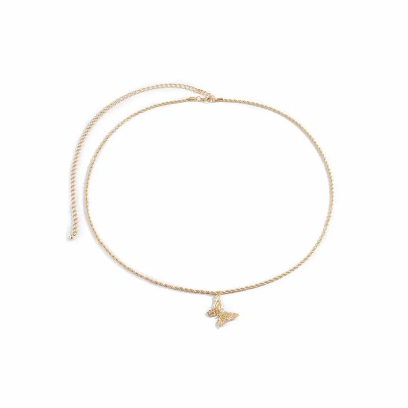 

Sweet Sexy Butterfly Pendant Belly Chain Fashion Cute Body Waist Chain Beach Body Jewelry Gifts Bikini Beach Waist Chain