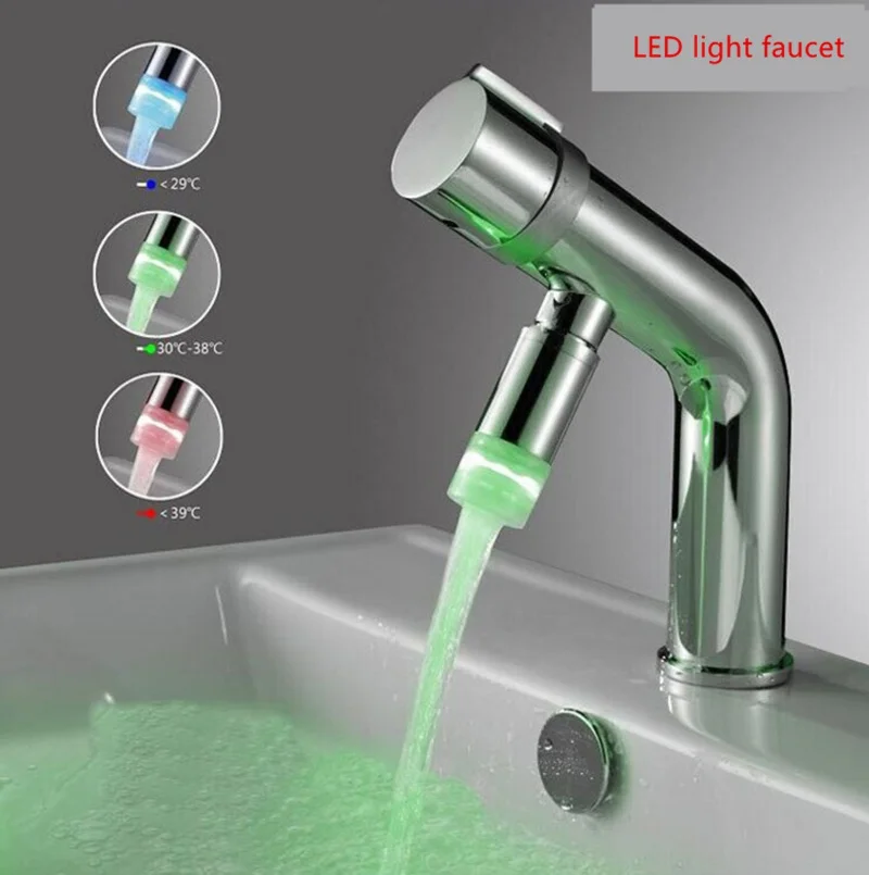 7 Kinds of Color LED Light Color Faucet Extender Change Creative Energy-saving Temperature Control Color-changing Water Filter emilie richards color of light