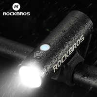 rockbros bike front light rainproof usb rechargeable bicycle light 400lm cycling headlight led 2000mah flashlight mtb bike lamp