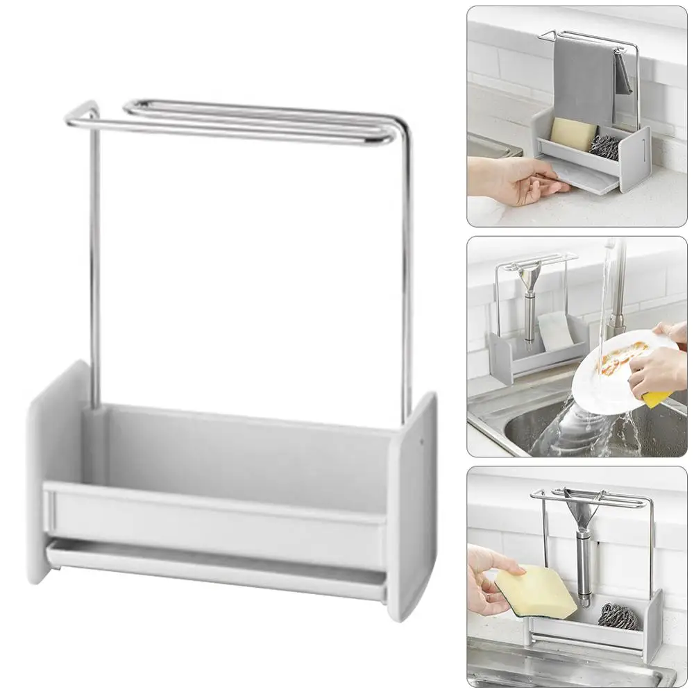 Бытовая кухонная стойка для губки U образная чистки раковины щетки мыла стеллаж