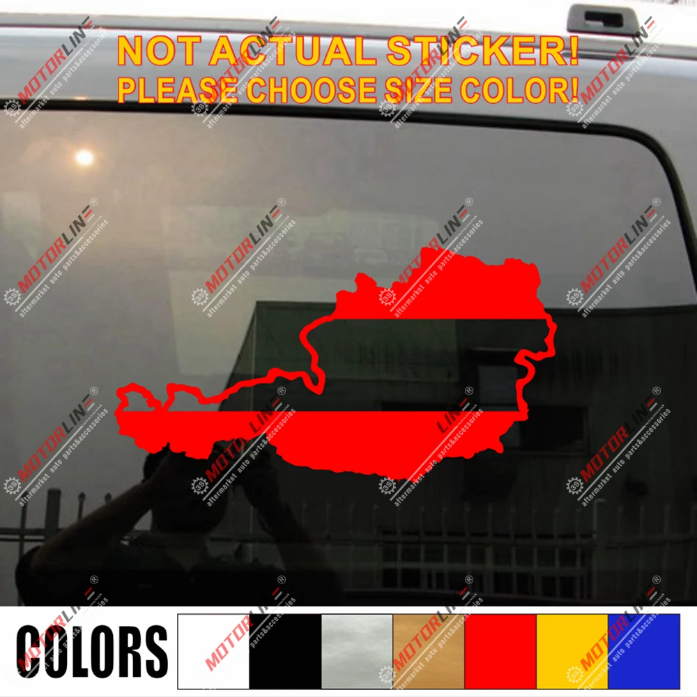 Австрия карта флаг контур Наклейка австрийский автомобиль винил без bkgrd выбрать
