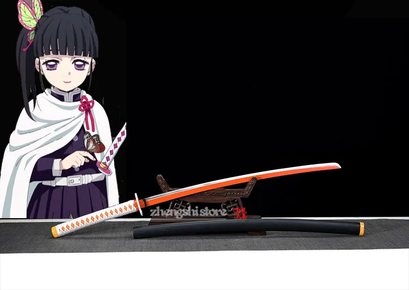 Tsuyuri Kanawo Мечи для косплея киметсу, косплей, оружие для комиксов, вечерние, на Хэллоуин, из углеродистой стали, Demon Slayer Kimetsu No Yaiba Kochou Shinobu/Agatsuma Zenitsu - Цвет: Tsuyuri Kanawo