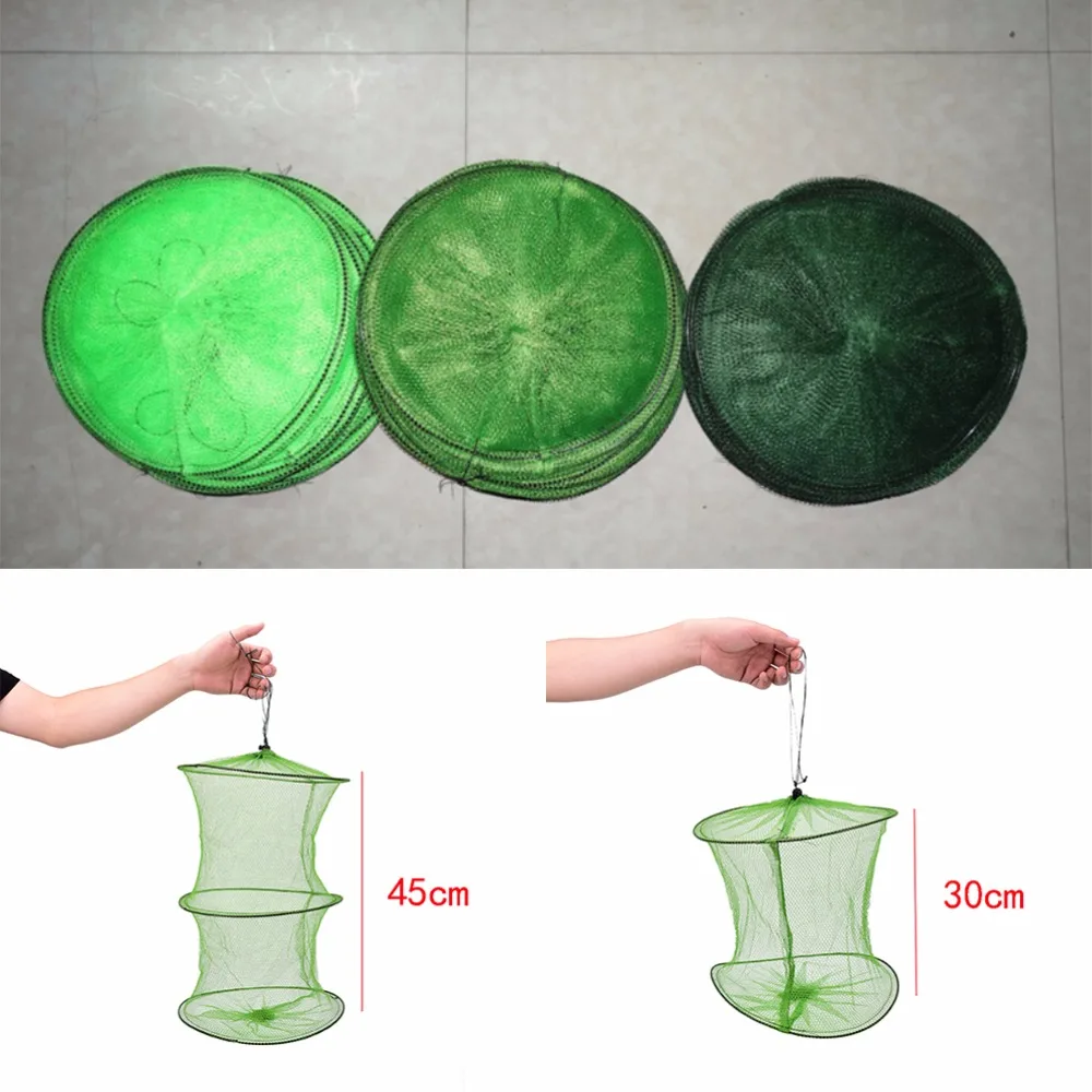 Складная круглая металлическая рама нейлоновая сетка краб креветки гольян