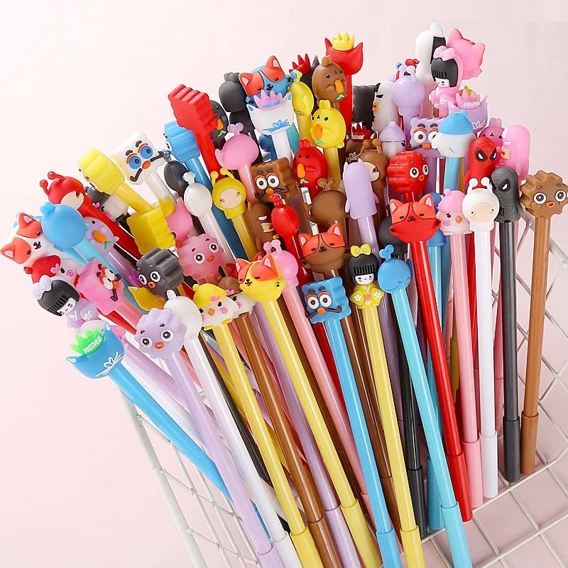 

Cartoon Gel Student Creative Ballpoint Pen Replaceable Refill Office Stationery School Supplies
