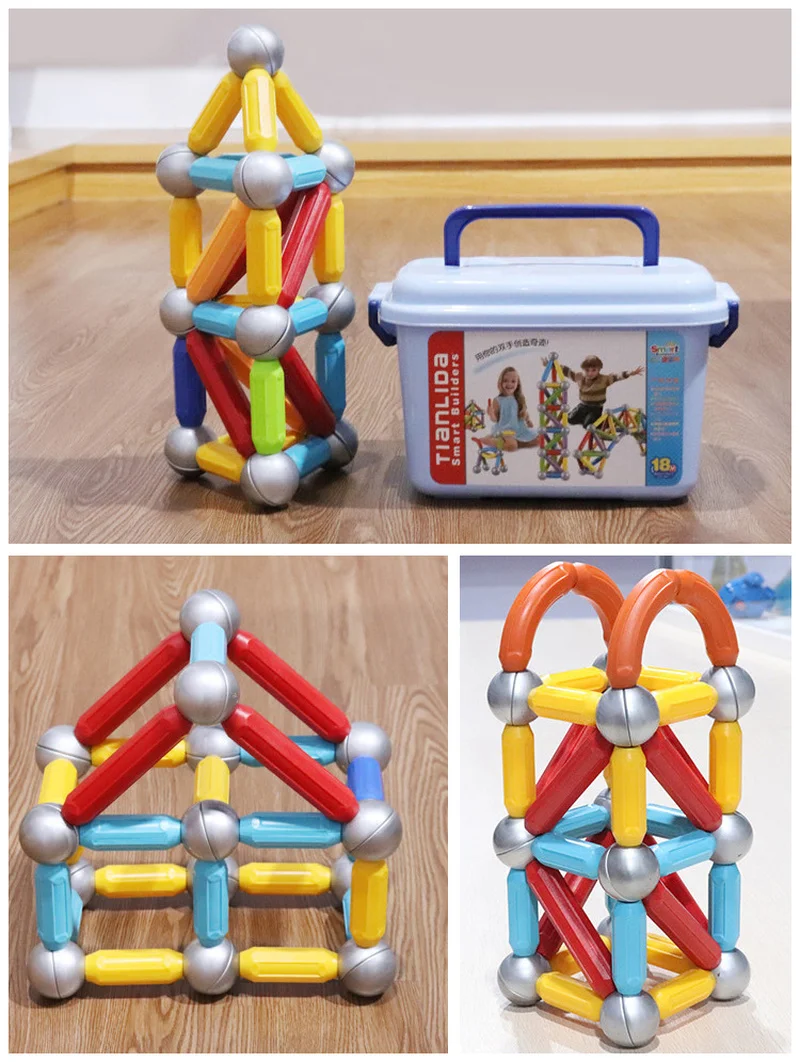 Магнитные стержни большого размера DIY игрушки детские магнитные дизайнерские