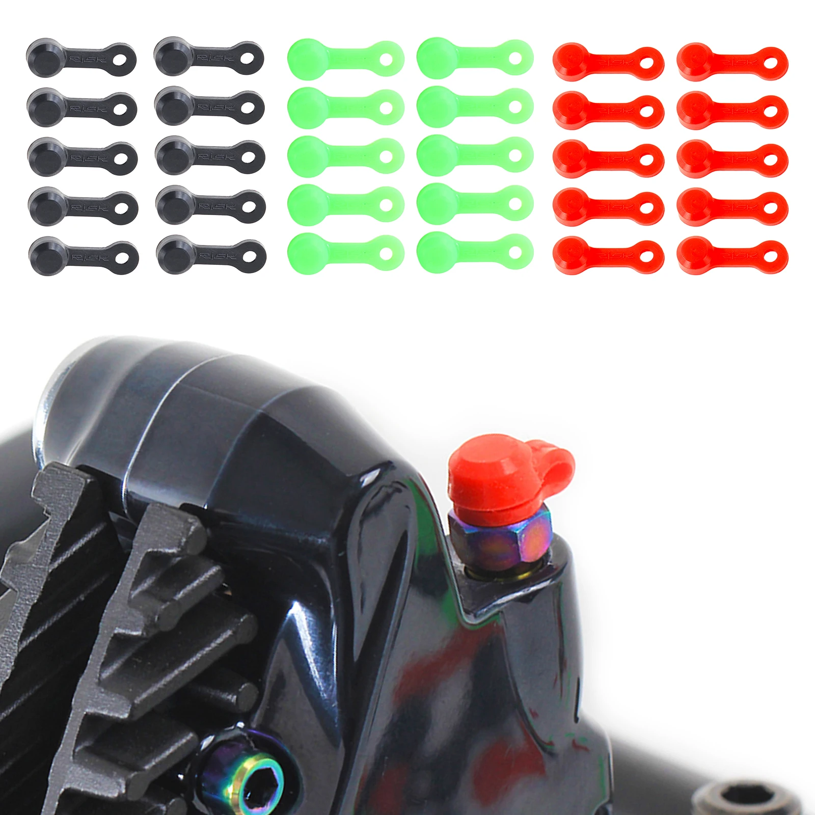 

10pcs Brake Bleed Screw s, Zerk Grease Trim , Rubber Dust Cover Replacement