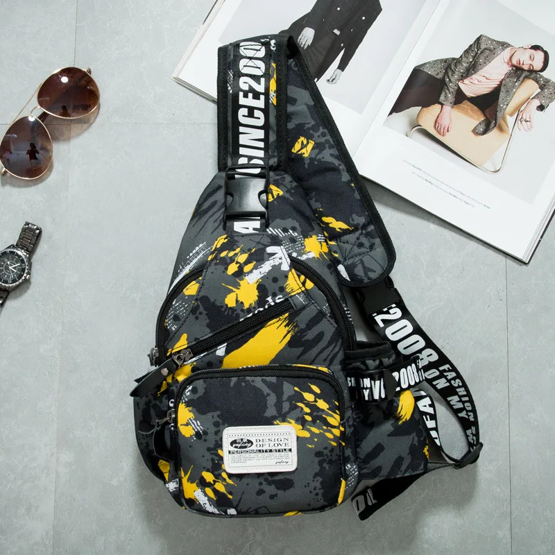 Сумка слинг карманная мужская маленькая облегающая нагрудная сумочка