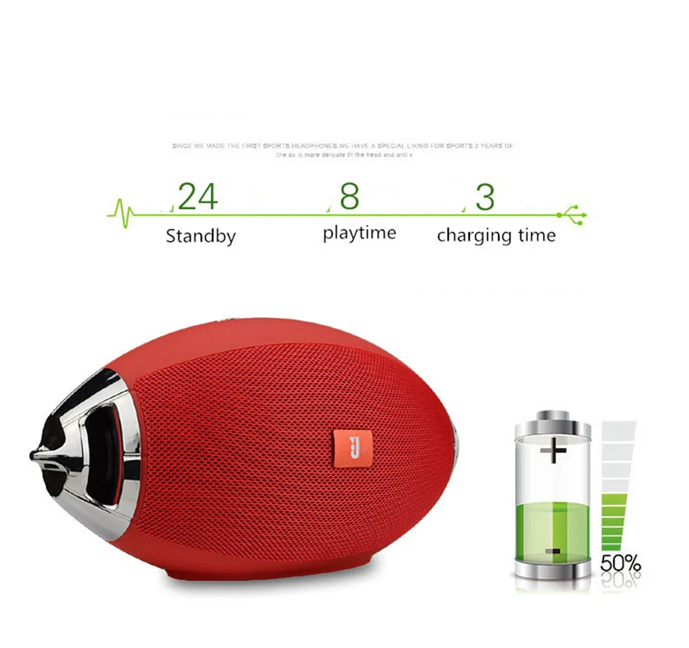 HYASIA TWS регби Bluetooth 4 2 Дополнительный вход громкоговорителя Колонка для басов