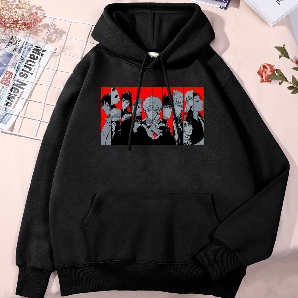 

Men Jujutsu Kaisen Hoodie Japan Manga Hip Hop Anime Pullovers Tops Loose Long Sleeves Autumn Street Man Women Harajukua Clothe