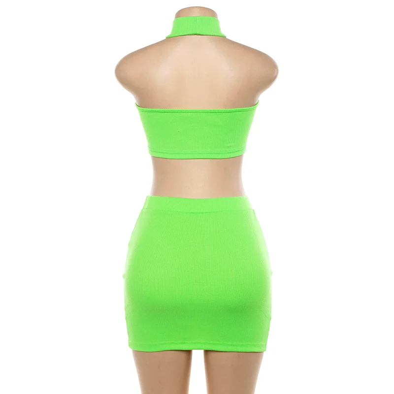 Комплект из 2 предметов: неоновая синяя оранжевая зеленая с высоким горлом и