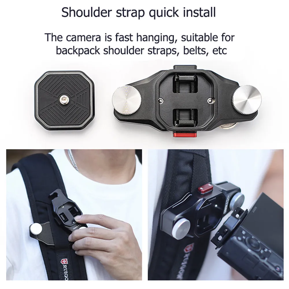 БЫСТРОРАЗЪЕМНАЯ пластина с 1/4 резьбовыми отверстиями быстросъемный плечевой