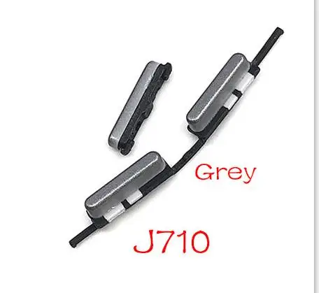 Для samsung S3 S7 край J5 J7 J510 J710/J5 J7 J730 J530 кнопка регулировки громкости источник энергии Переключатель Вкл/Выкл кнопка ключ гибкий кабель - Цвет: J710 Grey