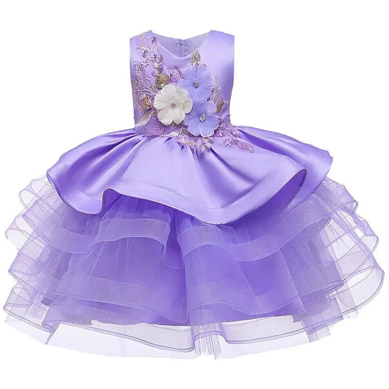 Вечерние платья для девочек детские вечерние пачка принцессы с красными цветами