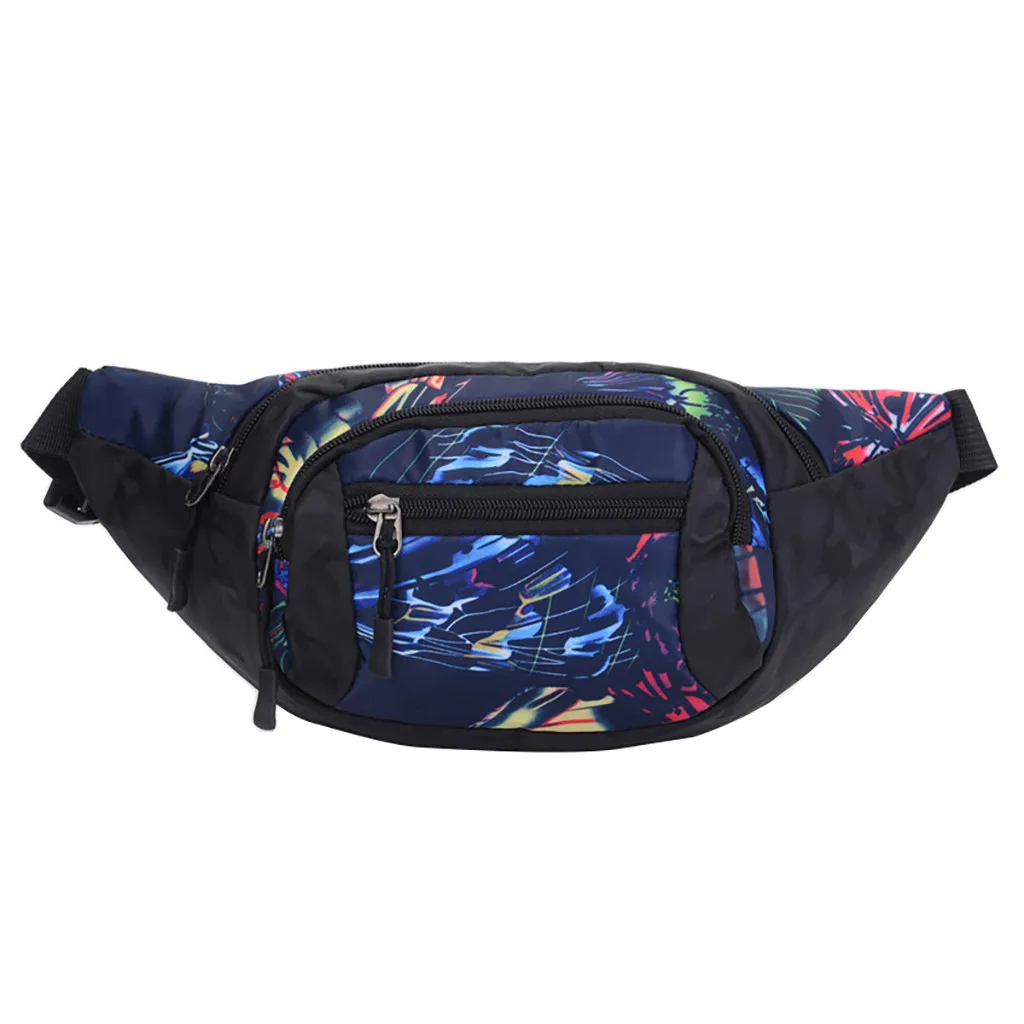 Модная Мужская и Женская поясная сумка унисекс с цветочным принтом через плечо
