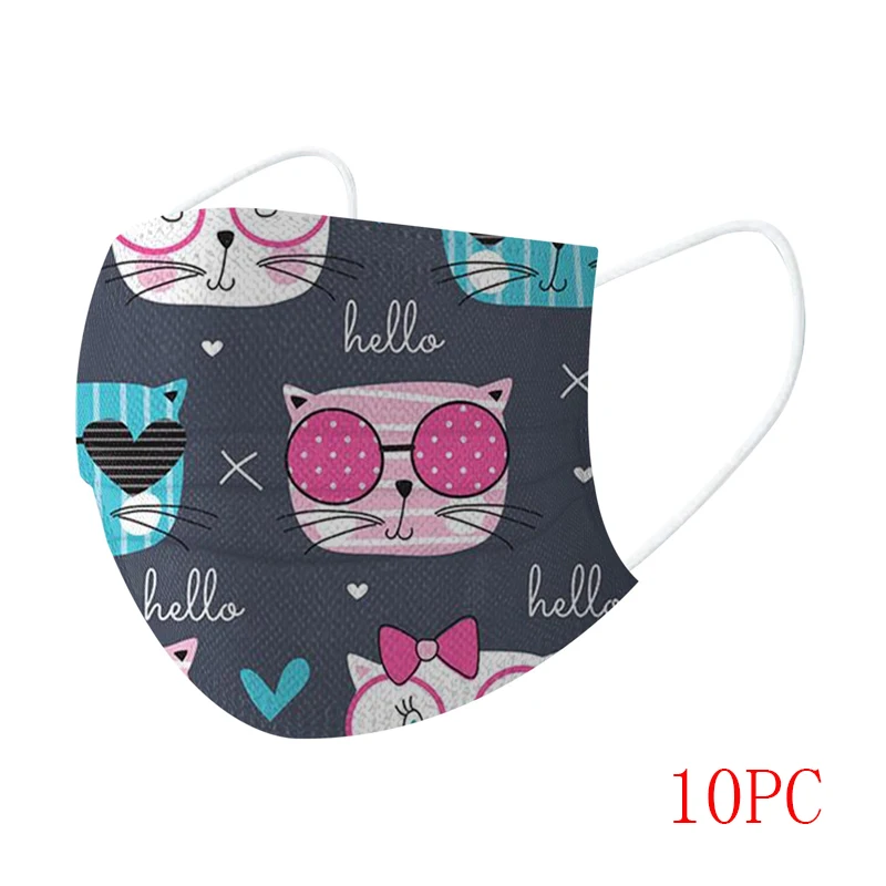 

10-50 шт./партия, детская 3-слойная маска с фильтром