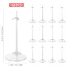 Стенд для куклы Supvox 12 шт., регулируемая прозрачная демонстрационная стойка для кукол, мебель, пластиковый манекен для кукол