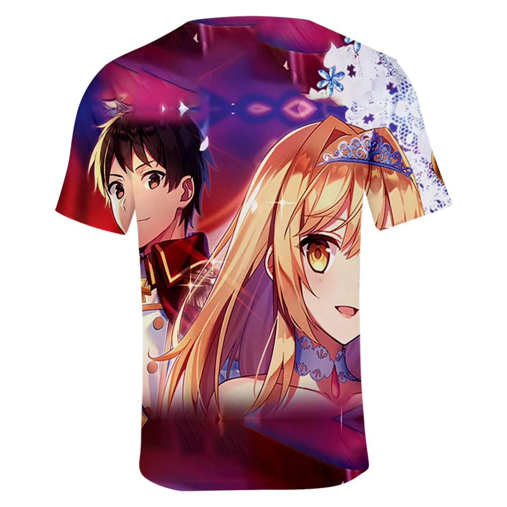 

2021 Anime How A Realist Hero Rebuilt The Kingdom 3D Print T-Shirt Men/Women Short Sleeve Clothes Kawaii Tees