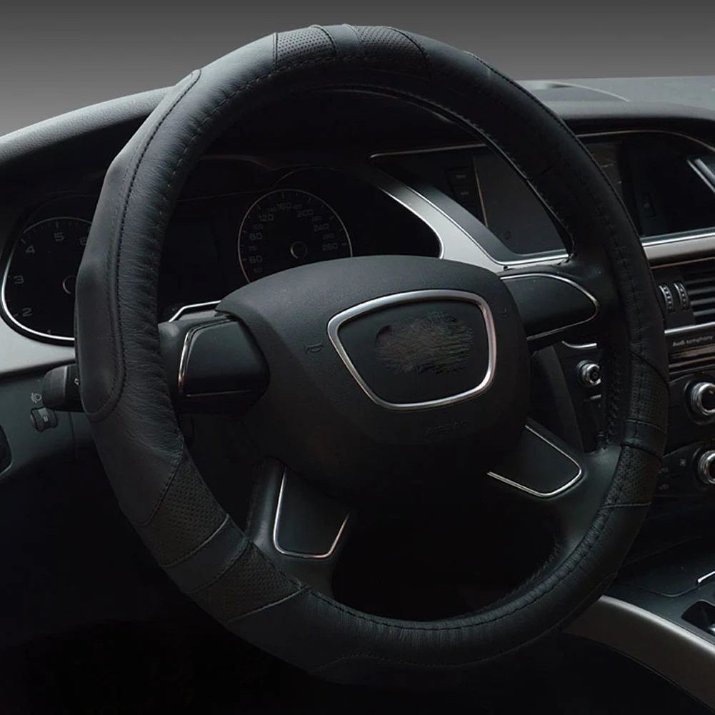Универсальный 36 см внешний диаметр чехол рулевого колеса автомобиля для авто SUV