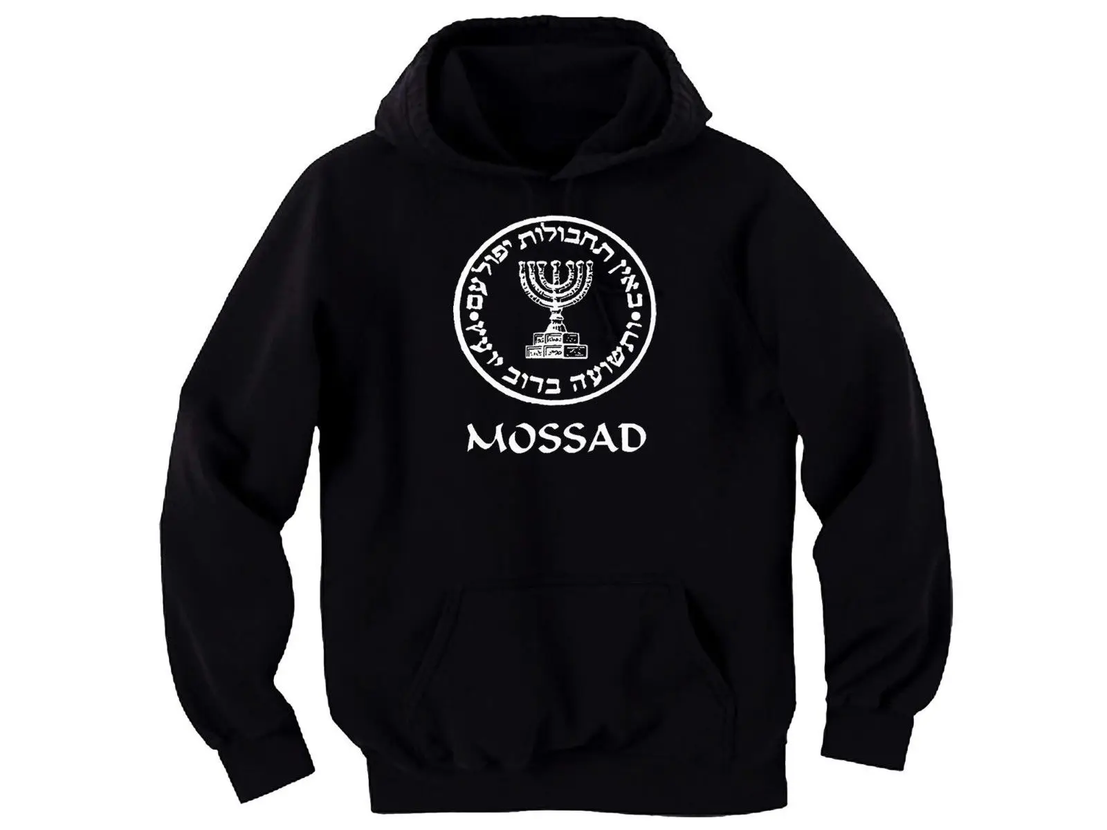 Israel Army mosdad (Israel ЦРУ) ИДФ черная толстовка с принтом капюшоном|Мужские толстовки и