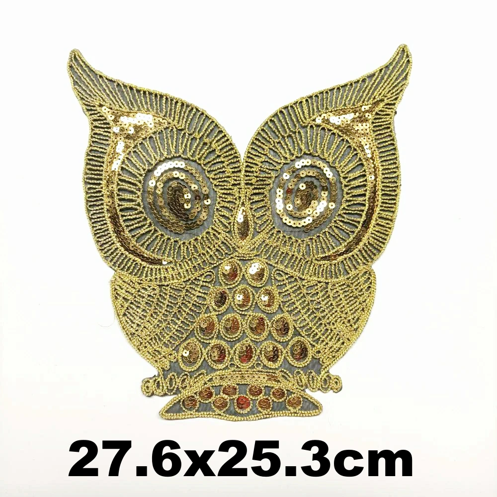 

Accessories large embroidery big owl patches for clothing OR-462