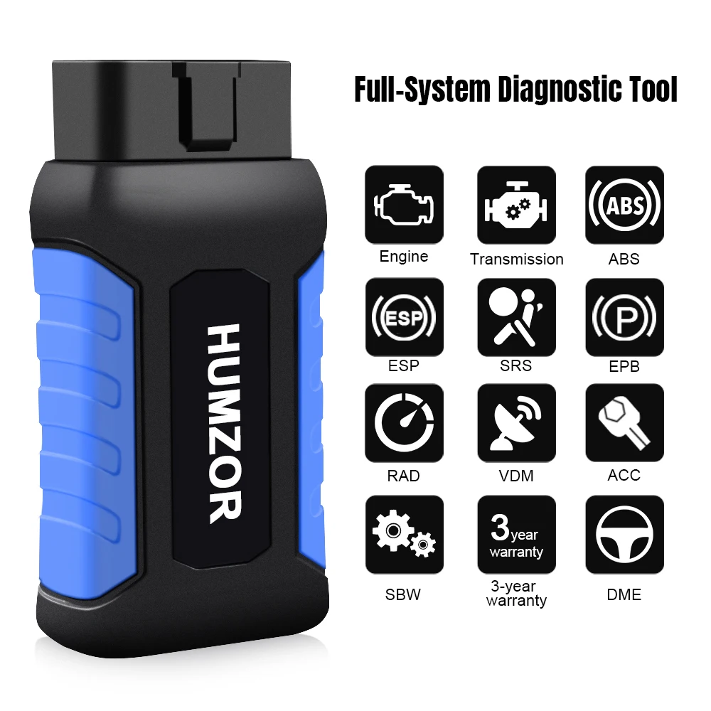 HUMZOR NexzDAS obd2 полная система масло сканера сброс TPMS EPB DPF SAS ABS подушка безопасности автоматический Профессиональный диагностический инструмент