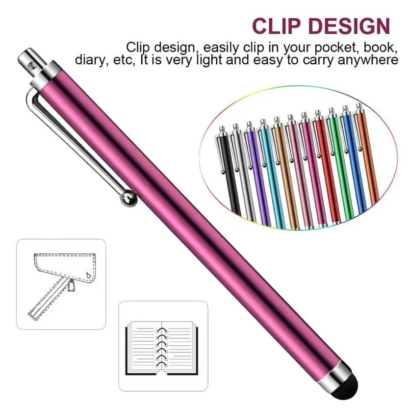

5PCS Precise Pen Stylus Capacitive Pencil For wholesale) PC colors Supplies For Pad random Phone Office Tablet F0G7