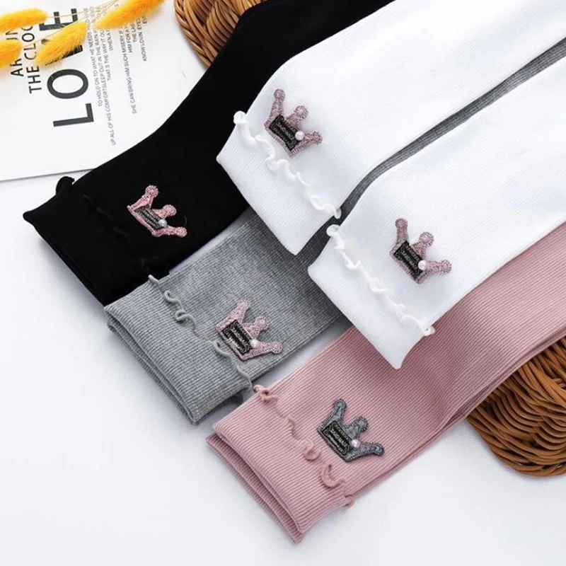 Леггинсы для девочек осень 2021 детские леггинсы из хлопка детей обтягивающая