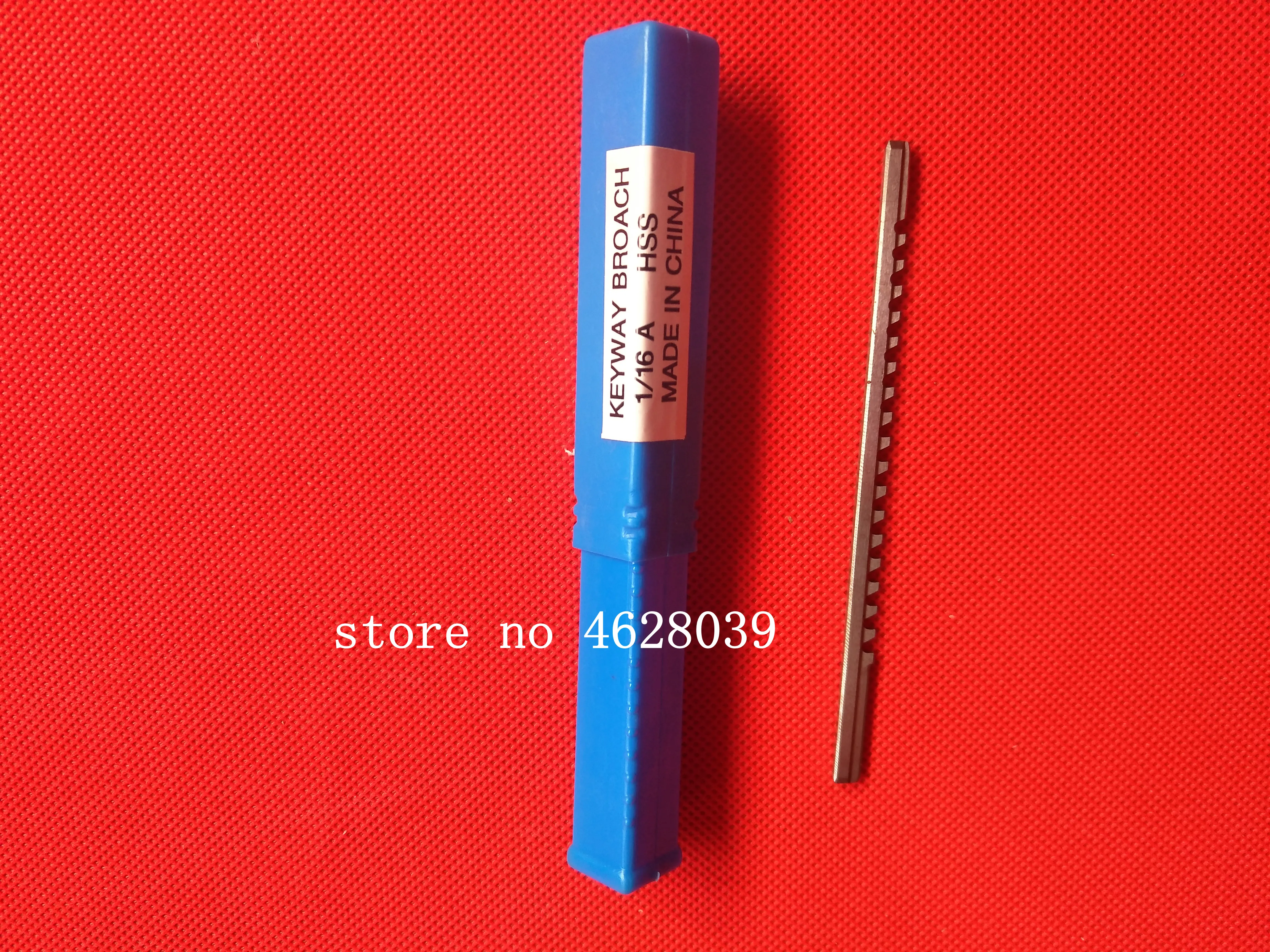 Keyway Broach 1/16 дюйма высокоскоростной режущий инструмент из быстрорежущей стали