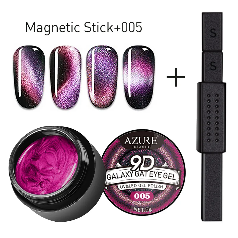 Modelones 3 шт./лот 9D Galaxy кошачий глаз Гель-лак эффект хамелеона удаляющийся